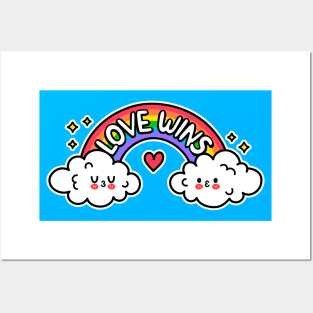 Love Rainbow Posters and Art